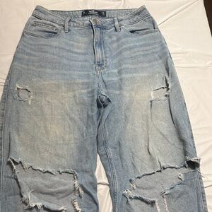 Hollister Ultra High-Rise Dad Light Blue Jeans 7R